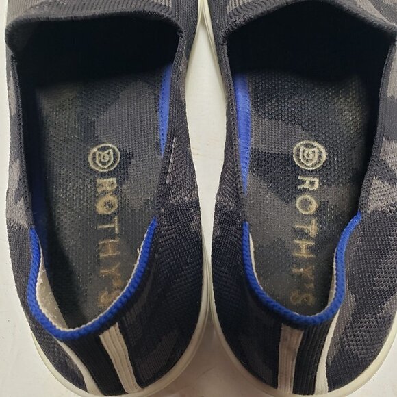 Rothys Camo The Sneaker Gray Knit Comfort Recycled Low Top Slip On Womens 10 - Picture 5 of 8